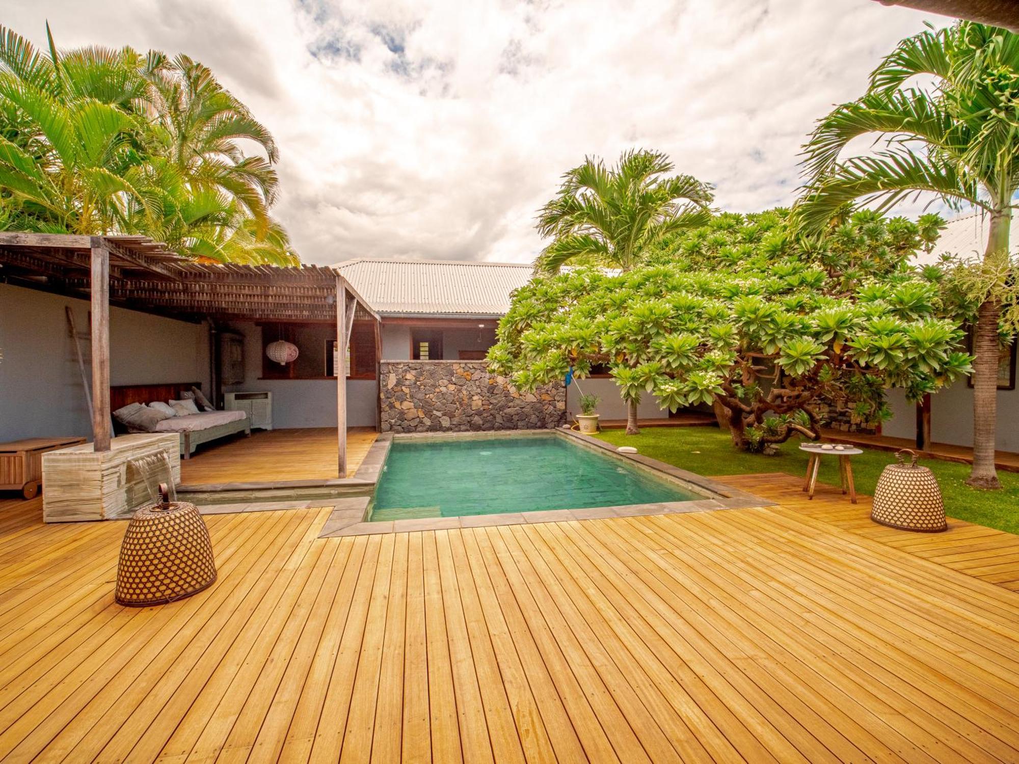La Kaz Veloutier - Villa 4 Chambres Avec Piscine La Saline Le Bains Exteriér fotografie