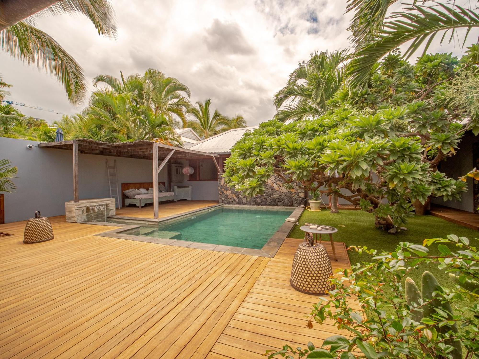 La Kaz Veloutier - Villa 4 Chambres Avec Piscine La Saline Le Bains Exteriér fotografie